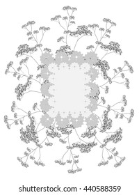 greeting card in grey tones