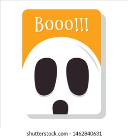 Greeting Card Halloween Edition. Halloween Elements Editable for flyer or invitation card. Cute Illustration. Vector EPS 10.