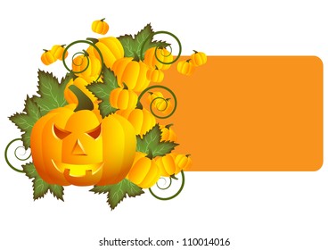 greeting card for Halloween vector illustration