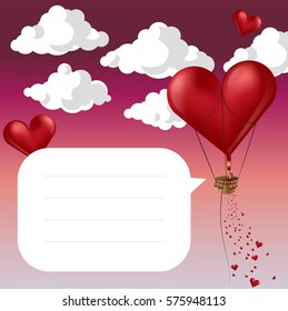 
Greeting Card Happy 
air balloon flying