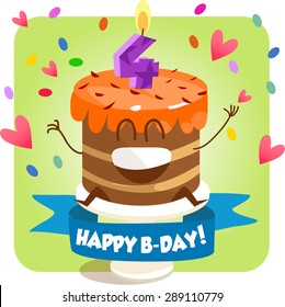 Greeting Card Happy Birthday Jolly Good Stock Vector (Royalty Free ...