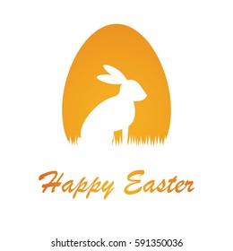 Greeting card Happy Easter. Vector illustration.