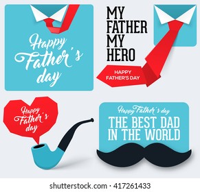 Greeting card for Happy Father's Day.