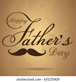 greeting card Happy Father's Day. Vector illustration