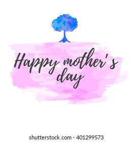 Greeting card "Happy mother's day". Bright illustration, can be used as creating card,invitation card for wedding,birthday and other holiday.Vector illustration EPS 10 