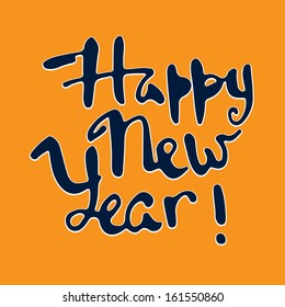 Greeting card. Happy New Year !