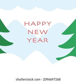 Greeting card Happy New Year 2022. Beautiful Square holiday web banner or billboard with text Happy New Year 2022	
