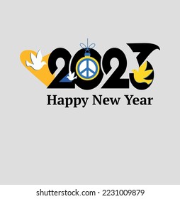 greeting card happy new year 2023