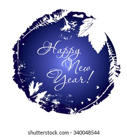 Greeting card Happy New Year. Vector illustration