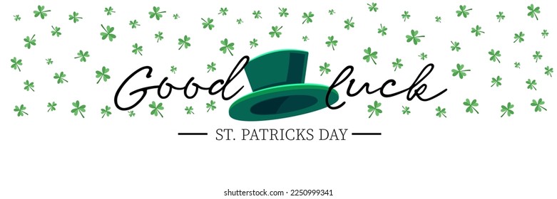 Greeting card for Happy St. Patrick's Day with green leprechaun'
