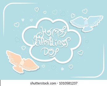 Greeting Card of a Happy Valentine's Day