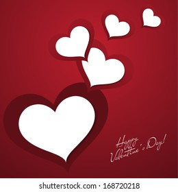 Greeting card Happy Valentine's Day. 