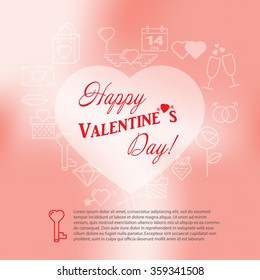 greeting card happy Valentine's day