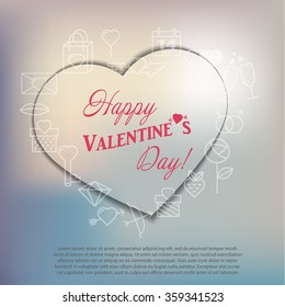 greeting card happy Valentine's day