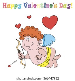 Greeting card happy valentine's day