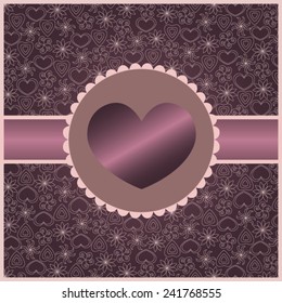 Greeting card with heart