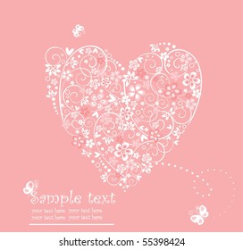 Greeting card with heart