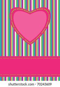 Greeting card with heart