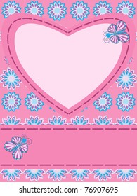 Greeting card with heart