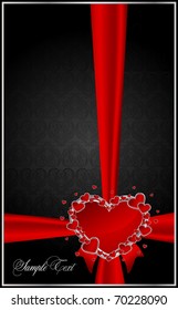greeting card with hearts