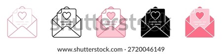 Greeting Card Icon Set Multiple Style Collection