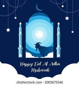 Greeting Card idul adha muslim celebration