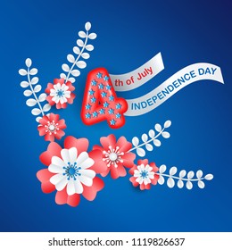 Greeting card for Independence Day