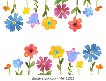 Floral Pattern Flower Background Floral Texture Stock Vector (Royalty ...