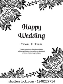 greeting card or invitation design background for wedding