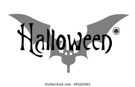 Greeting card or invitation Halloween. Vector illustration on white background