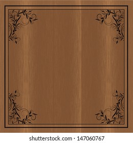 Greeting card or invitation with vintage background. Vector greeting card. Wedding card .