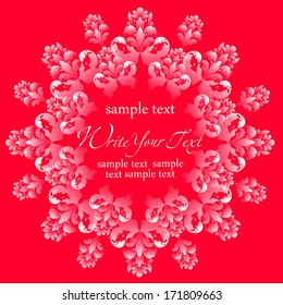 Greeting card or invitation with vintage background. Vector greeting card. Wedding card .