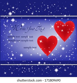 Greeting card or invitation with vintage background. Vector greeting card. Wedding card .