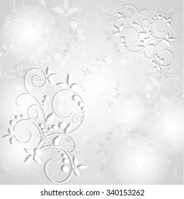 Greeting card or invitation with vintage background. Vector greeting card. Wedding card .
