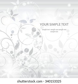 Greeting card or invitation with vintage background. Vector greeting card. Wedding card .