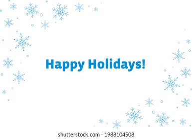 A greeting card issued in winter .  postcard templates .