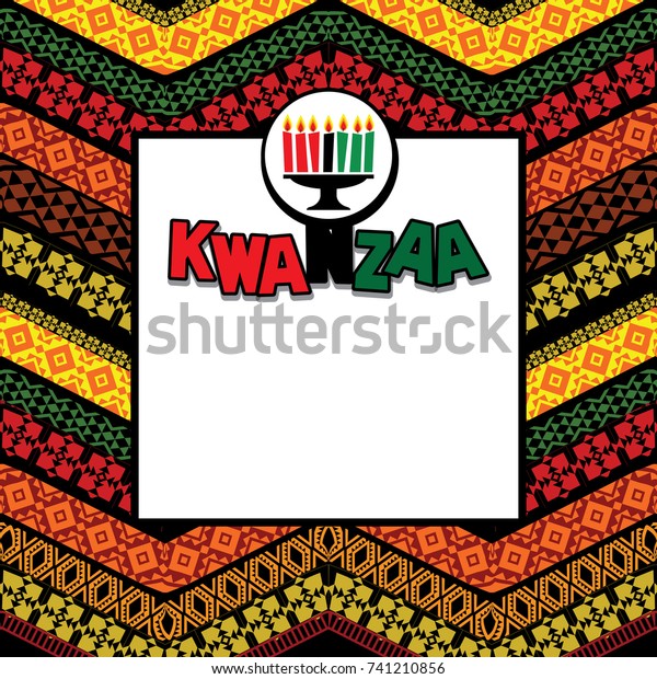 Greeting Card Kwanzaa Vector Illustration Happy Stock Vector Royalty Free 741210856 