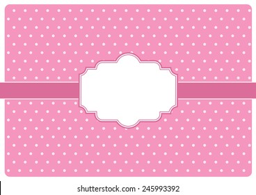 greeting card with label. vector