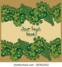 Greeting card with laces, can be used as invitation card for wedding, birthday and other holiday and summer background. Used crop.