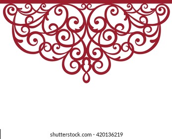 greeting card, laser cut pattern
