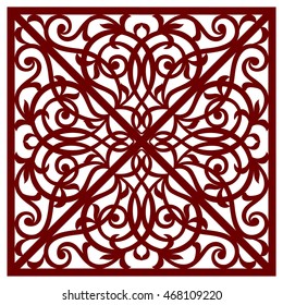 greeting card, laser cut pattern