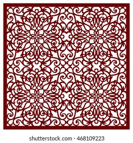 greeting card, laser cut pattern