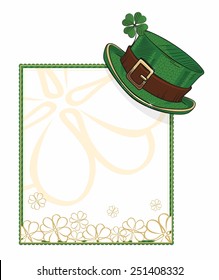 greeting card leprechaun hat