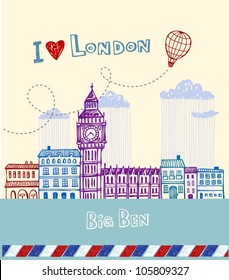 Greeting card from London svg