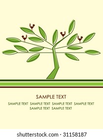 Greeting card. Look  through my portfolio to find cards of the same series