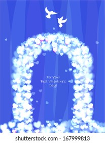 Greeting card. Love. Valentine's Day. Wedding.