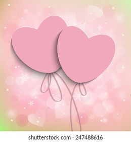 Greeting card. Love. Valentine's Day. Wedding.