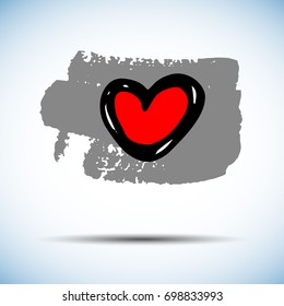 Greeting card for lovers with hearts, vector texture. Vivid card for Valentine's Day