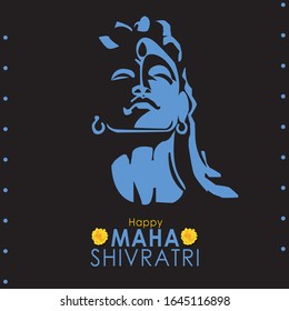 Greeting card for Maha Shivratri, a Hindu festival