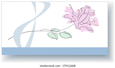 Greeting card for March 8